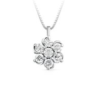 Collana CikOrefice Gioielli Donna in Oro Diamante 0.13 Ct CIOFLEUR/1 - CIOFLEUR/1